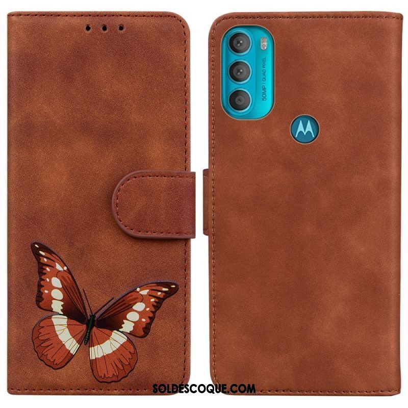 Housse Moto G71 5G Skin-Touch Papillon