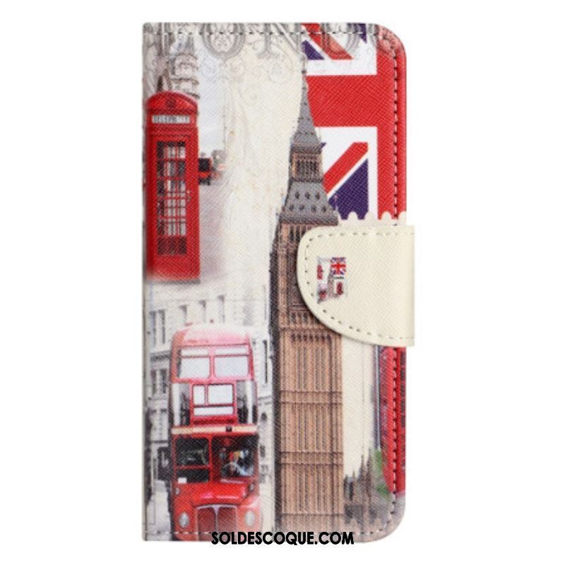 Housse Moto G73 5G London Life