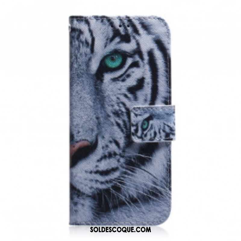 Housse Motorola Edge 20 Face de Tigre