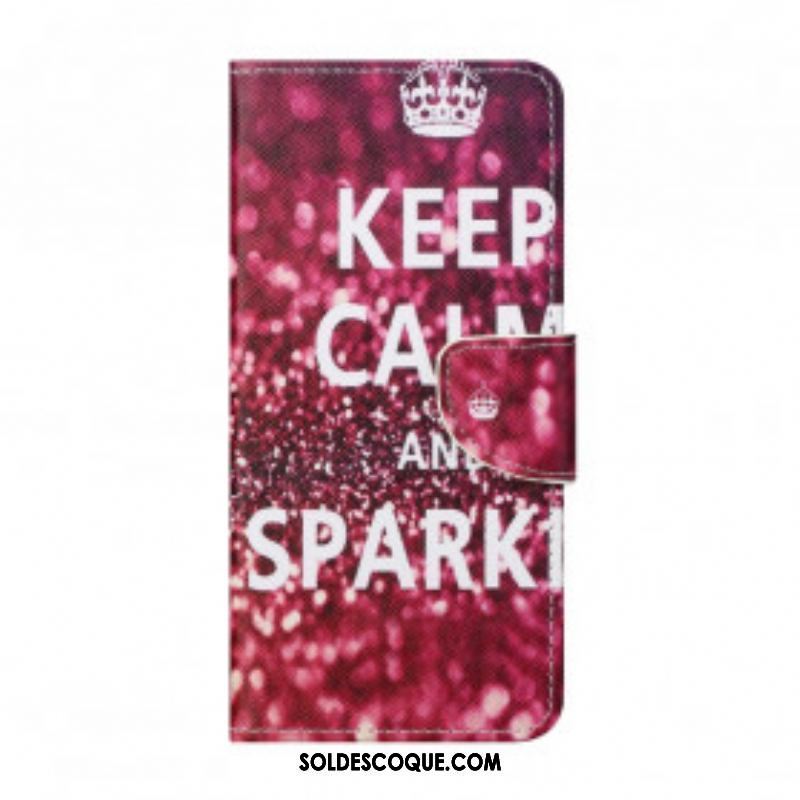 Housse Motorola Edge 20 Keep Calm and Sparkle