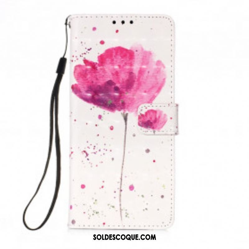 Housse Motorola Edge 20 Lite Coquelicot Aquarelle