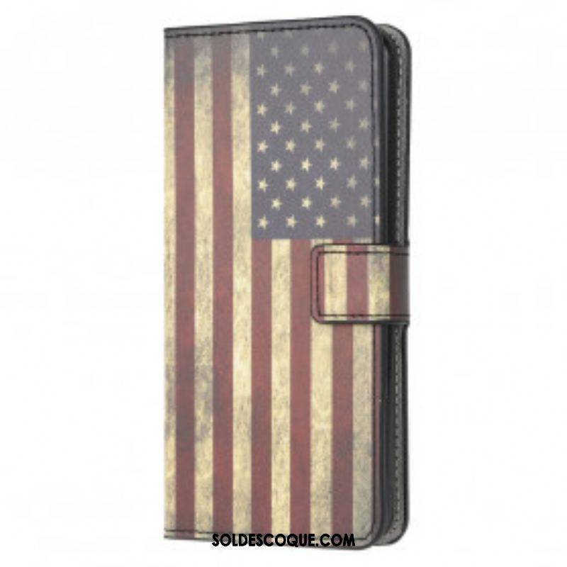 Housse Motorola Edge 20 Lite Drapeau Américain