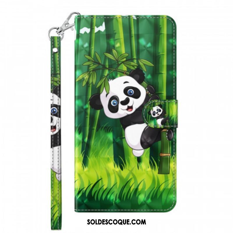 Housse OnePlus 10 Pro 5G Panda à Lanière