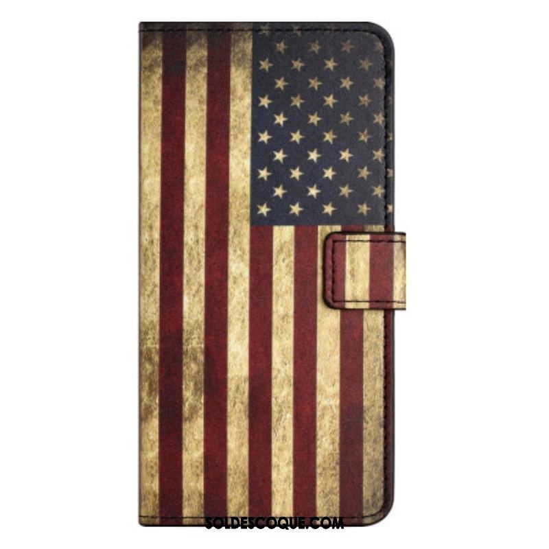 Housse OnePlus 10T 5G Drapeau Américain Vintage