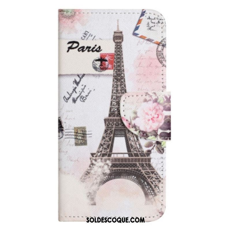 Housse OnePlus 10T 5G Tour Eiffel Vintage