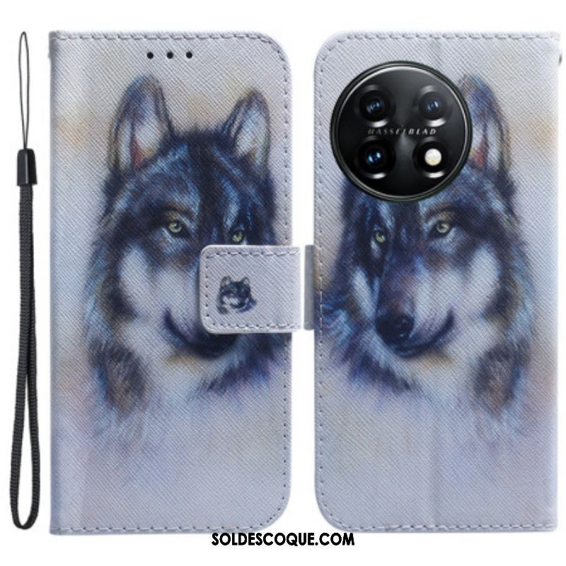 Housse OnePlus 11 5G Chien Aquarelle