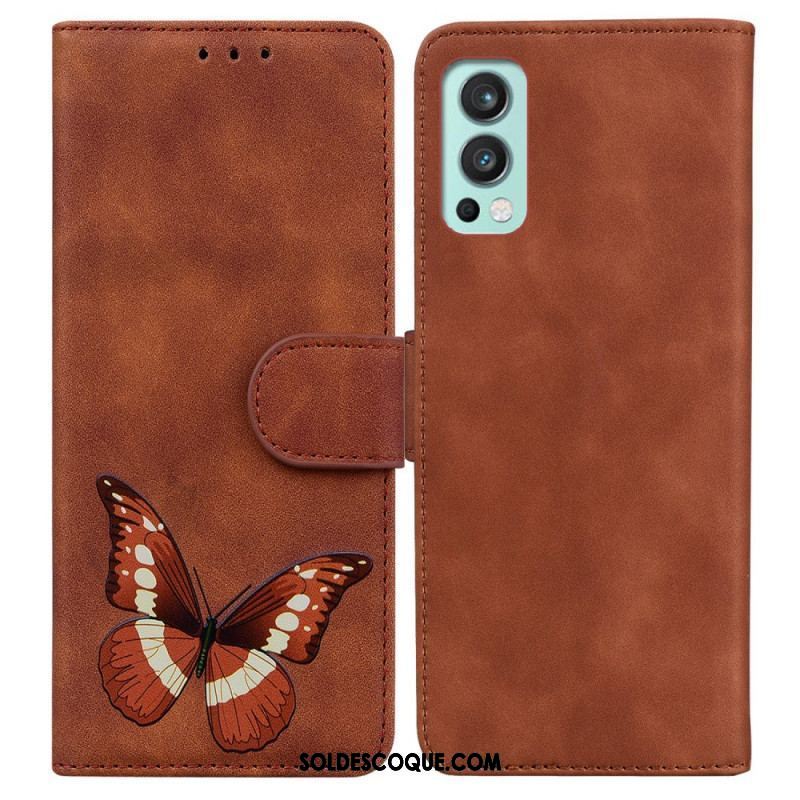 Housse OnePlus Nord 2 5G Skin-Touch Papillon