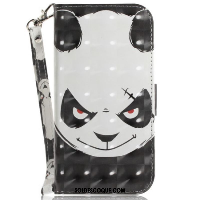 Housse OnePlus Nord 2T 5G Angry Panda à Lanière