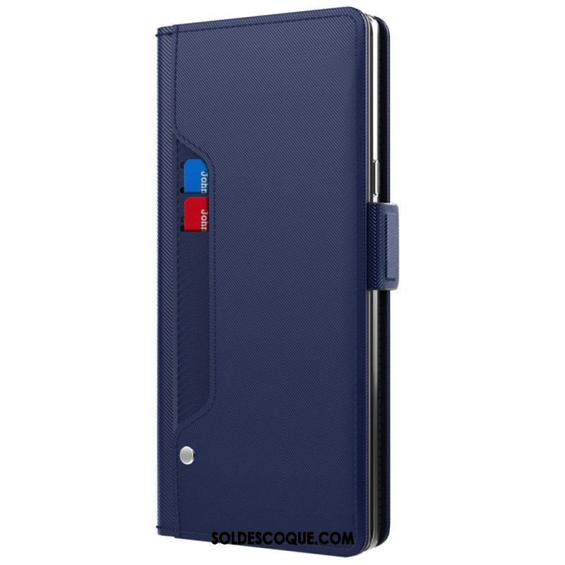 Housse OnePlus Nord CE 3 Lite 5G Miroir et Porte-Cartes Amovible
