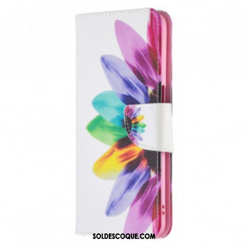 Housse Oppo A54 5G / A74 5G Fleur Aquarelle