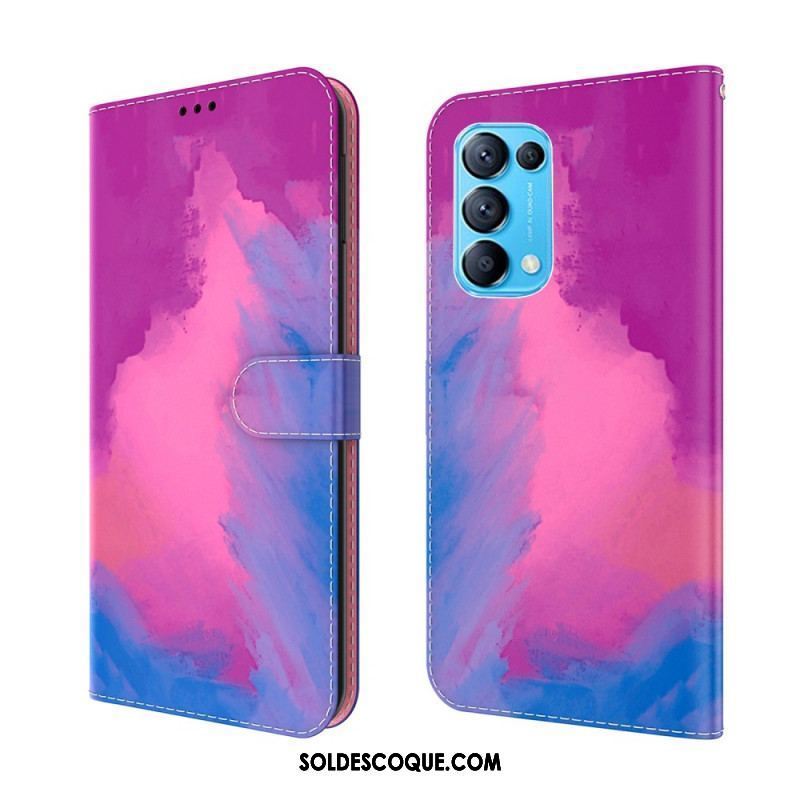 Housse Oppo Find X3 Lite Aquarelle