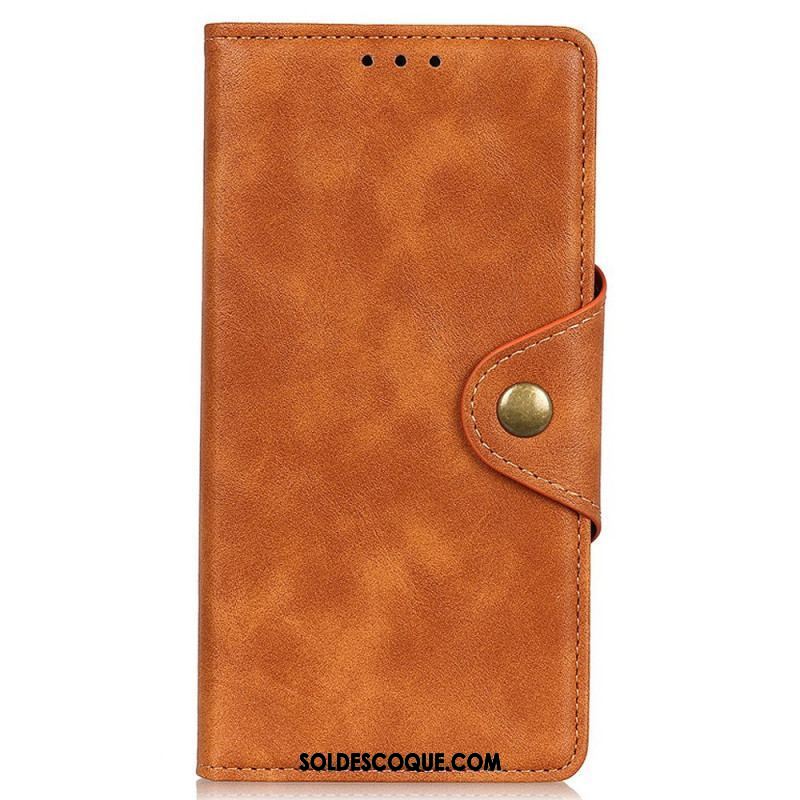 Housse Oppo Reno 7 Simili Cuir Bouton