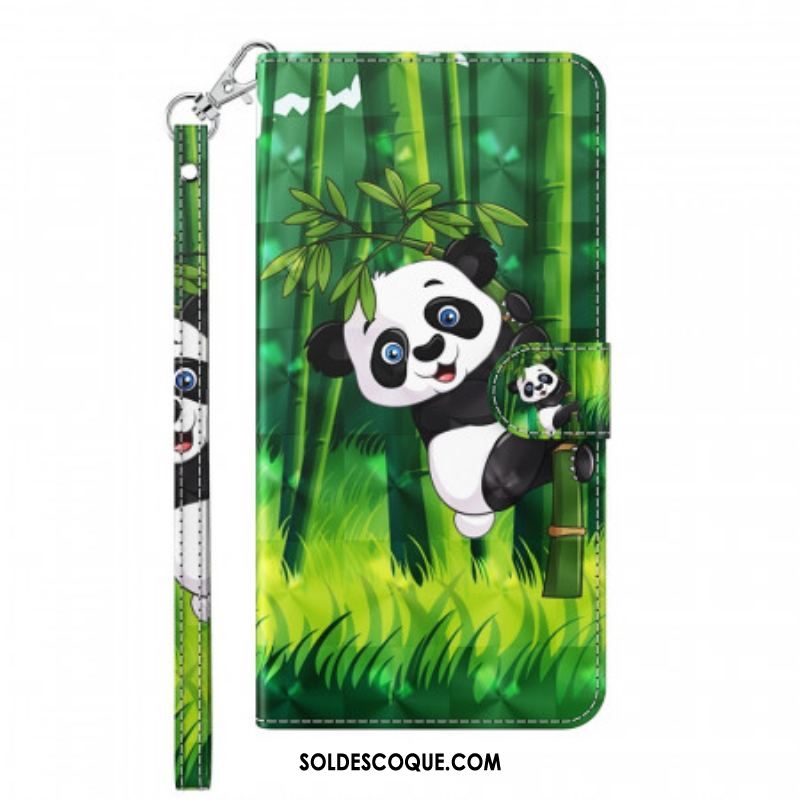 Housse Samsung Galaxy A13 5G / A04s Panda et Bambou