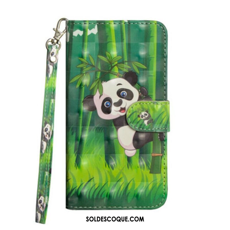 Housse Samsung Galaxy A42 5G Panda et Bambou