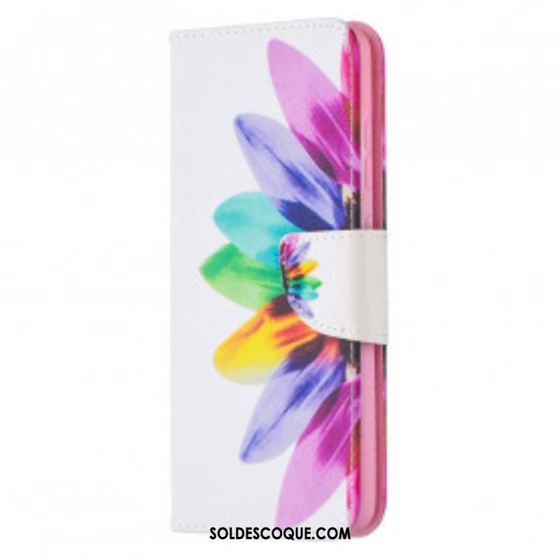 Housse Samsung Galaxy A52 4G / A52 5G / A52s 5G Fleur Aquarelle
