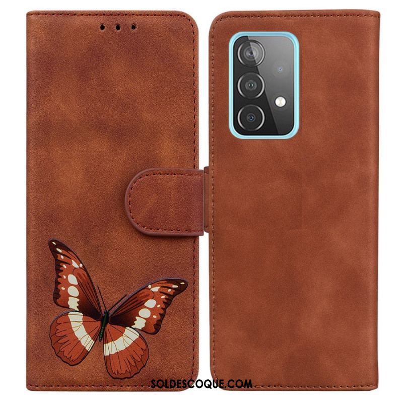 Housse Samsung Galaxy A52 4G / A52 5G / A52s 5G Skin-Touch Papillon