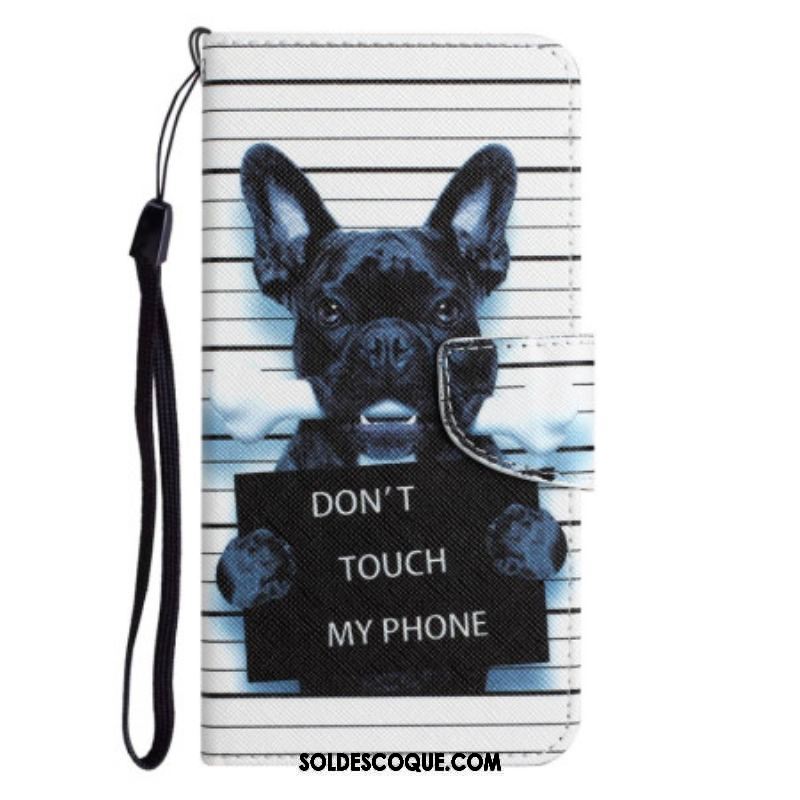 Housse Samsung Galaxy A53 5G Dog Don't Touch à Lanière