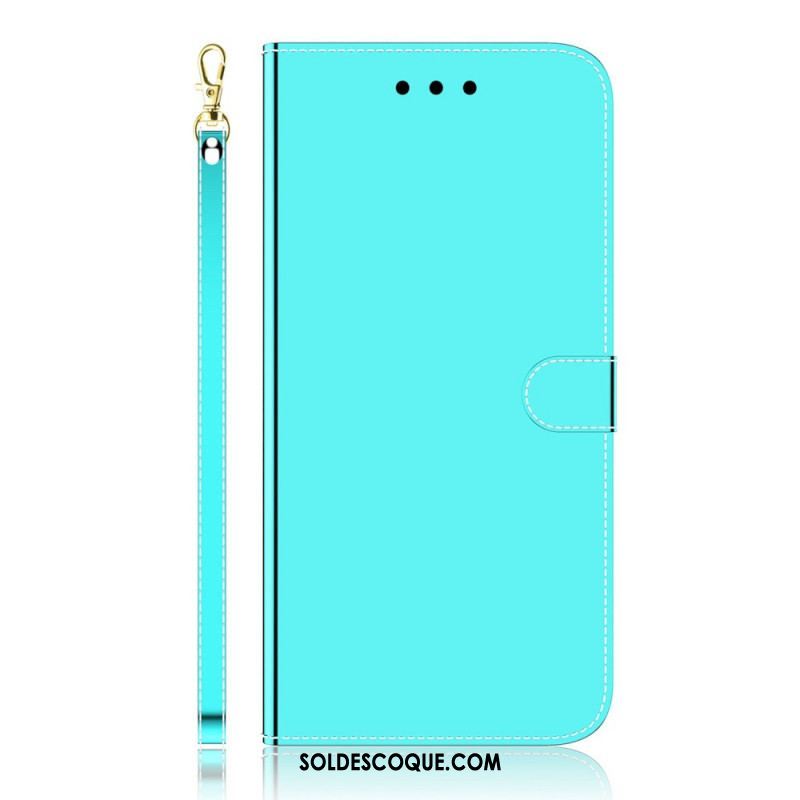 Housse Samsung Galaxy A53 5G Simili Cuir Couverture Miroir