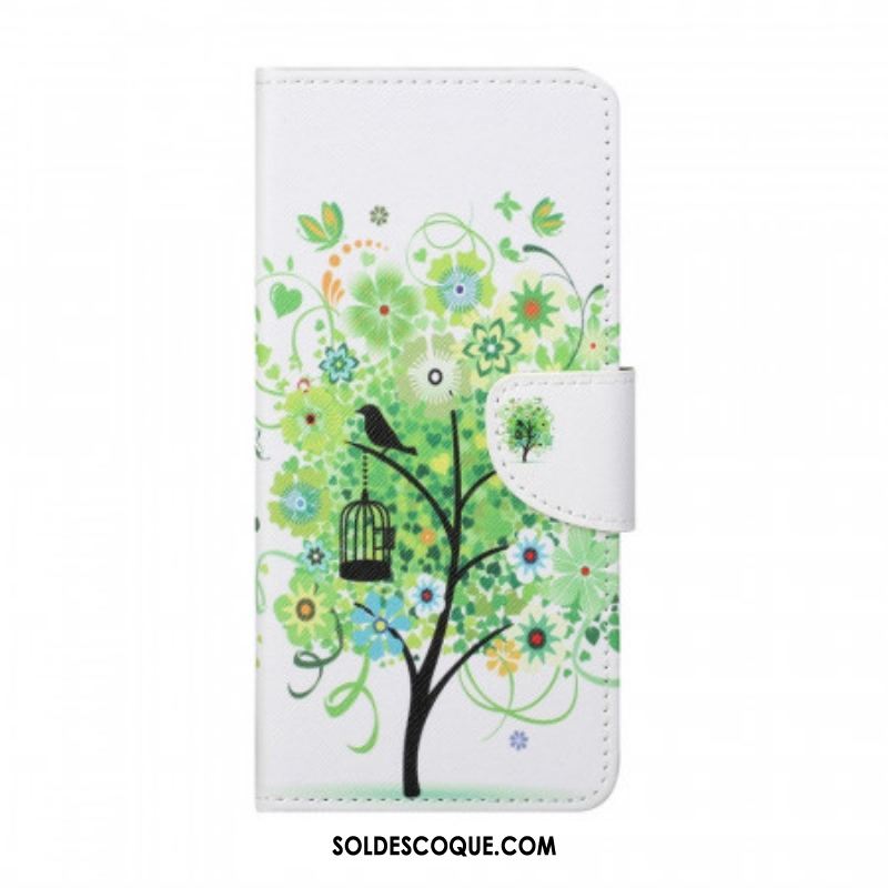 Housse Samsung Galaxy M23 5G Arbre aux Feuilles Vertes