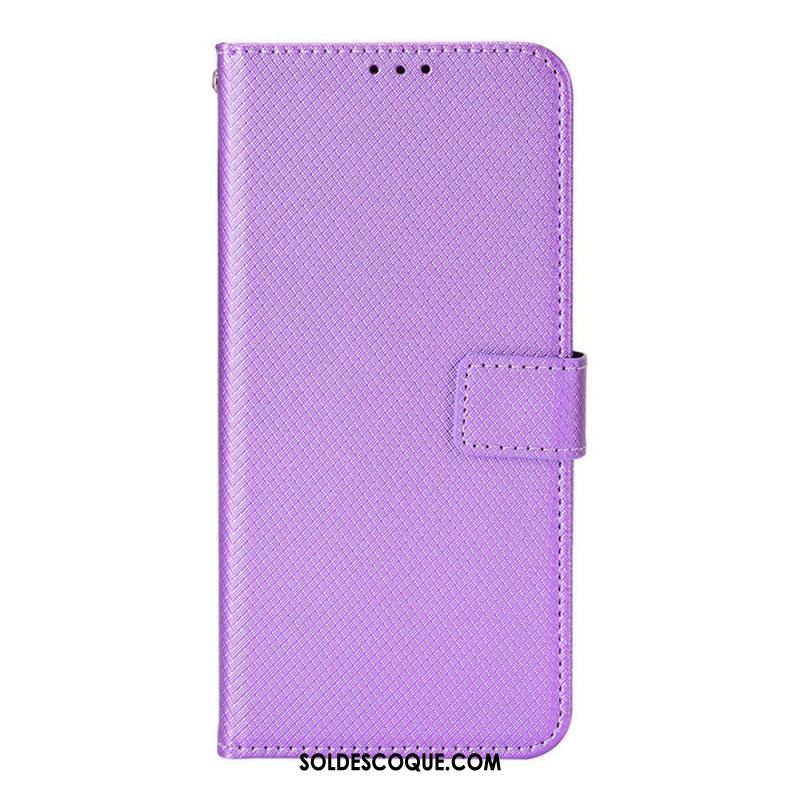 Housse Samsung Galaxy M23 5G Motif Texturé avec Lanière