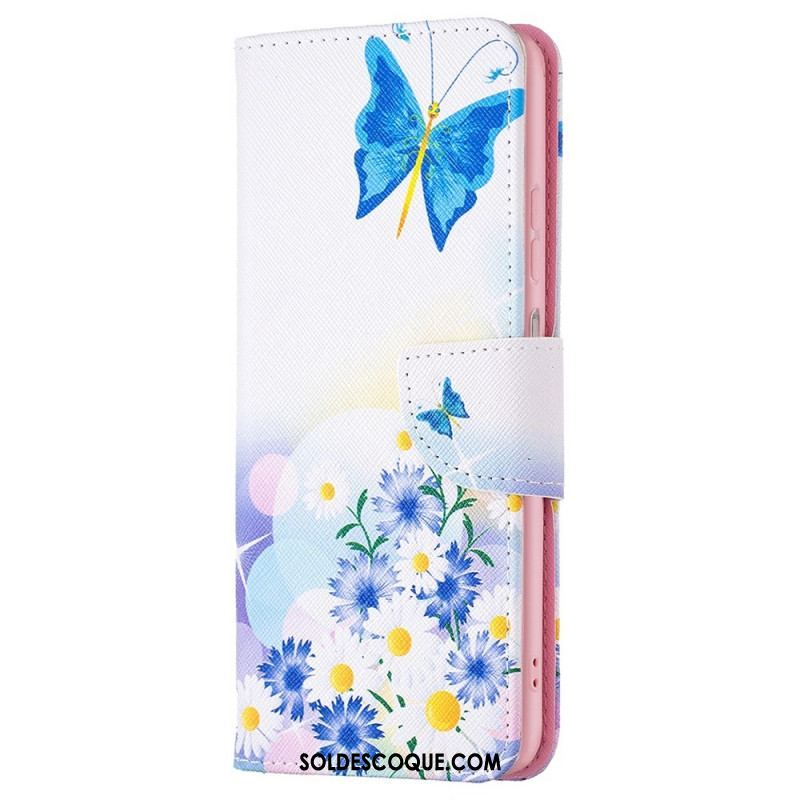 Housse Samsung Galaxy M23 5G Papillons Aquarelle