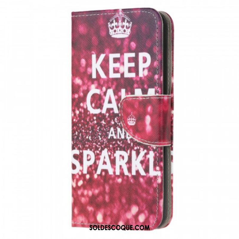 Housse Samsung Galaxy M32 Keep Calm and Sparkle