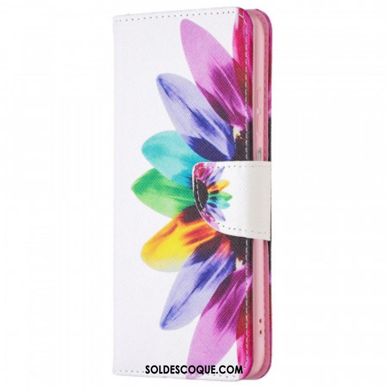 Housse Samsung Galaxy M53 5G Fleur Aquarelle