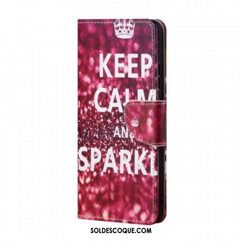 Housse Samsung Galaxy M53 5G Keep Calm and Sparkle