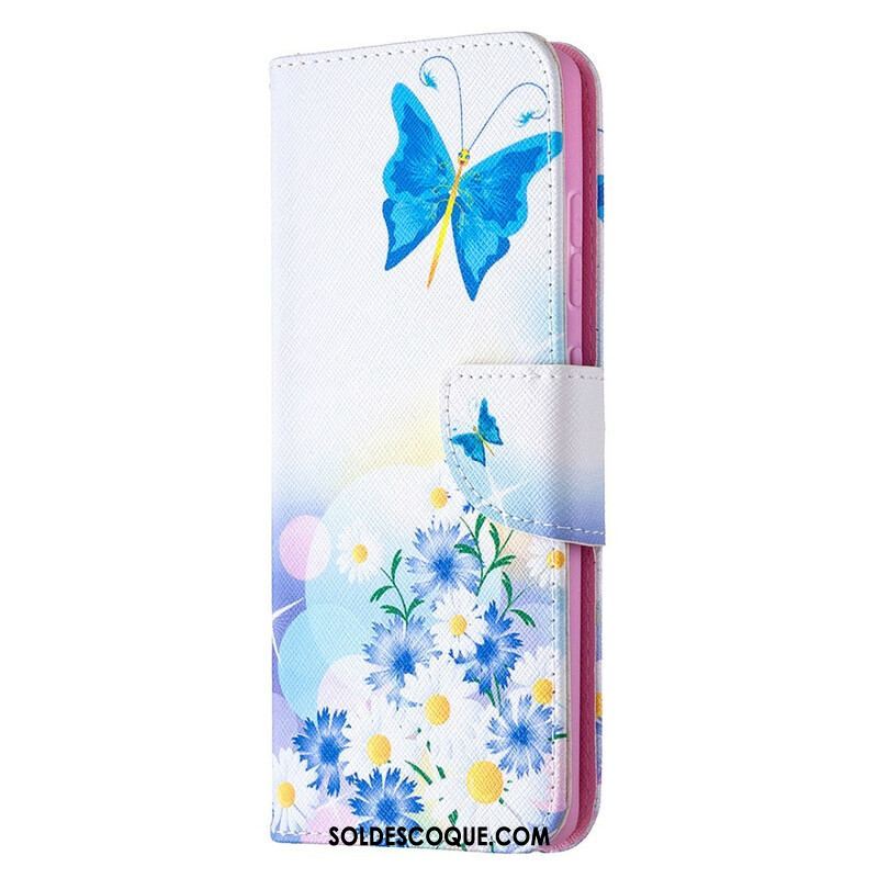 Housse Samsung Galaxy S20 FE Papillons et Fleurs Peints