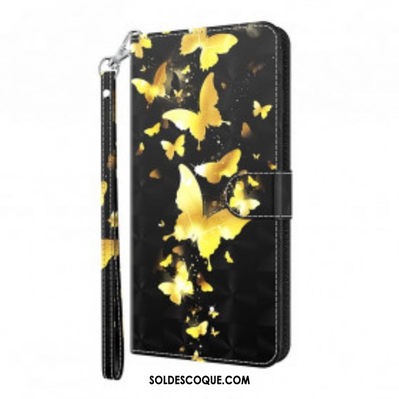 Housse Samsung Galaxy S21 Ultra 5G Papillons Jaunes