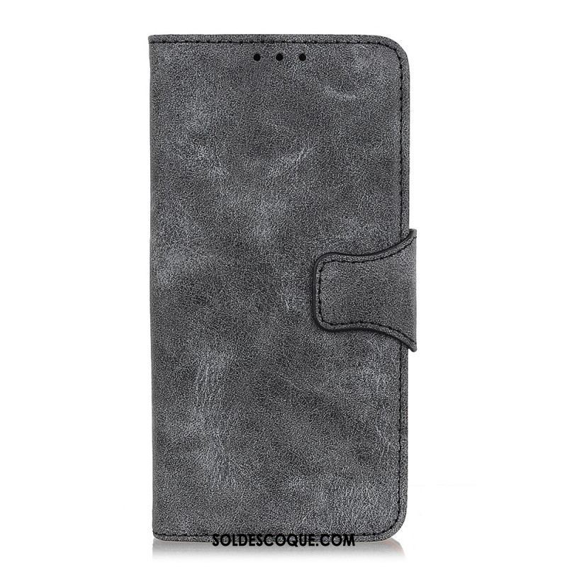 Housse Samsung Galaxy S22 5G Cuir Fendu Vintage