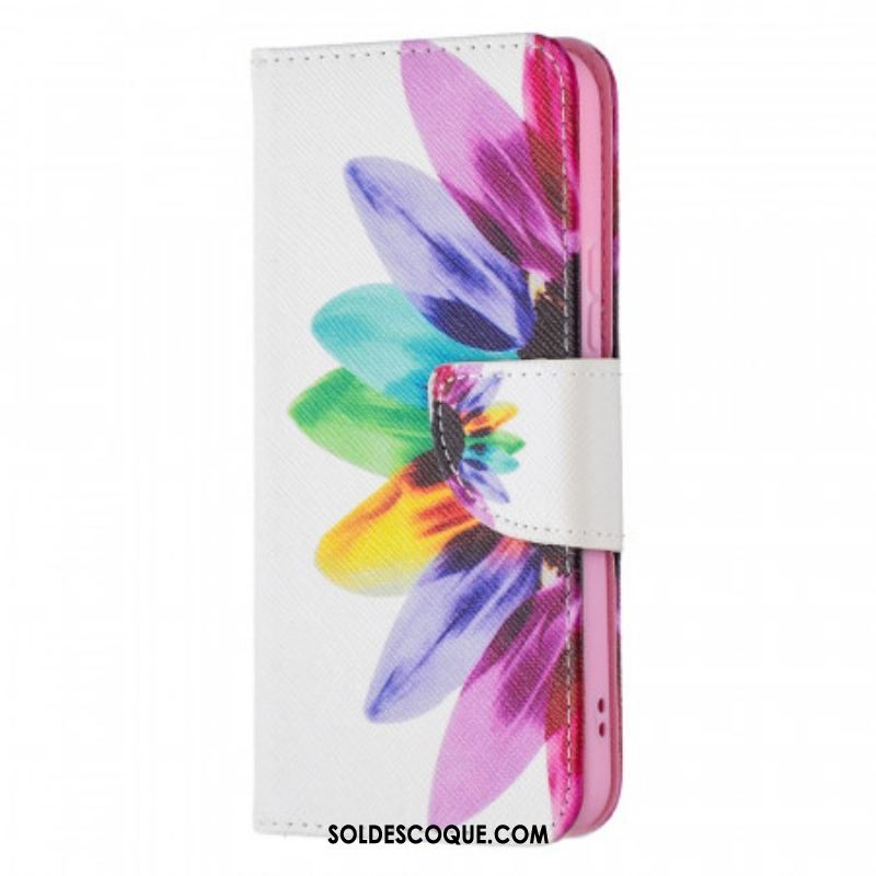 Housse Samsung Galaxy S22 5G Fleur Aquarelle