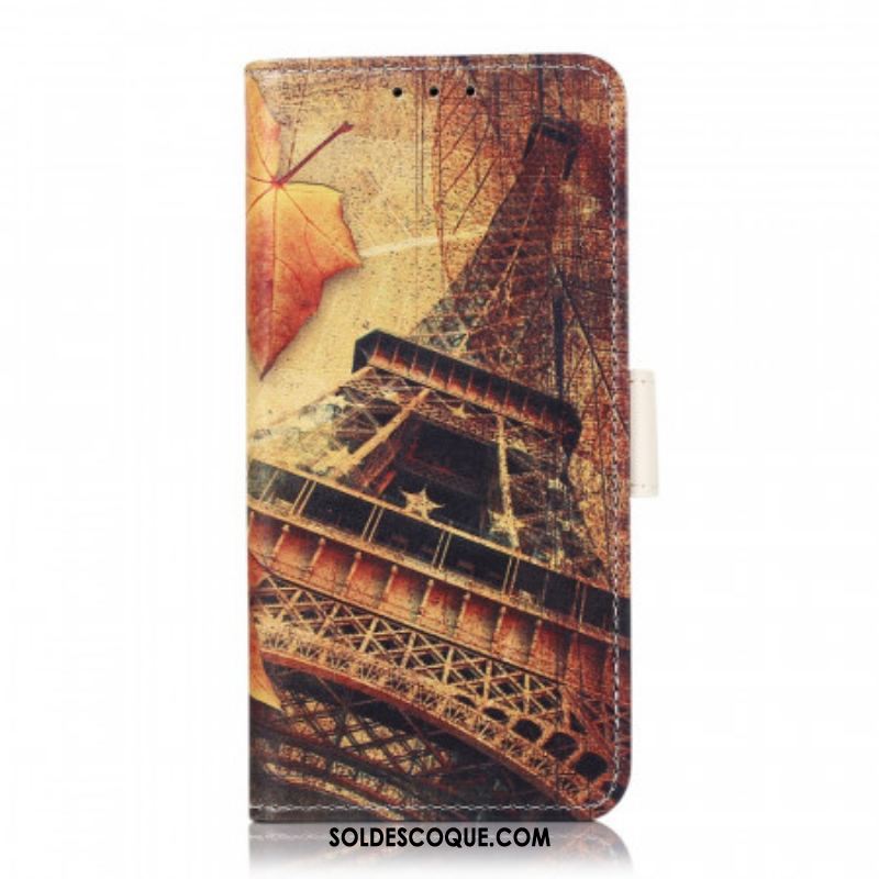 Housse Samsung Galaxy S22 5G Tour Eiffel En Automne