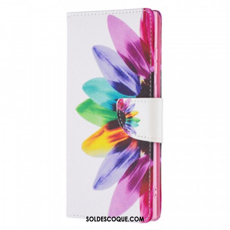 Housse Samsung Galaxy S22 Ultra 5G Fleur Aquarelle