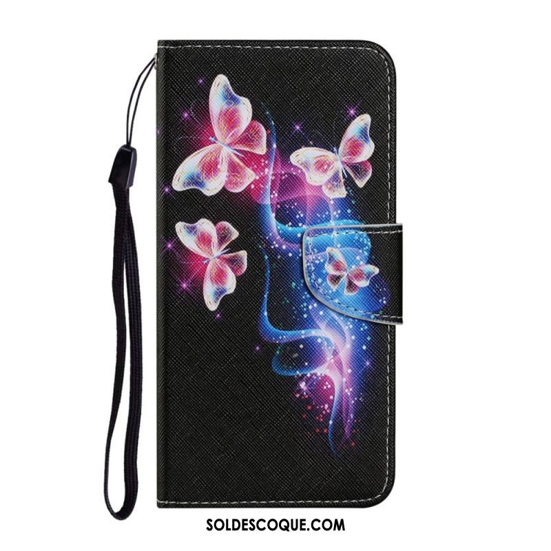 Housse Samsung Galaxy S22 Ultra 5G Papillons Magiques