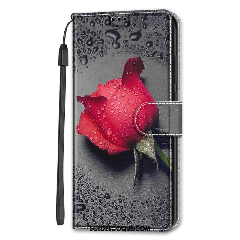 Housse Samsung Galaxy S22 Ultra 5G Roses avec Lanière