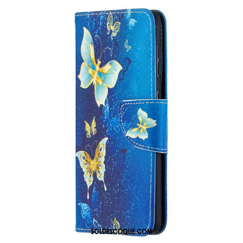 Housse Samsung Galaxy S221 5G Papillons Rois