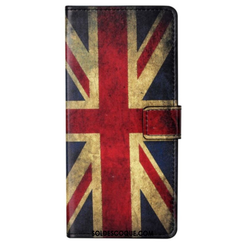 Housse Samsung Galaxy S23 5G Drapeau Anglais Vintage