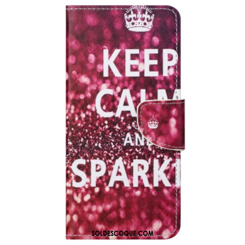 Housse Samsung Galaxy S23 5G Keep Calm and Sparkle