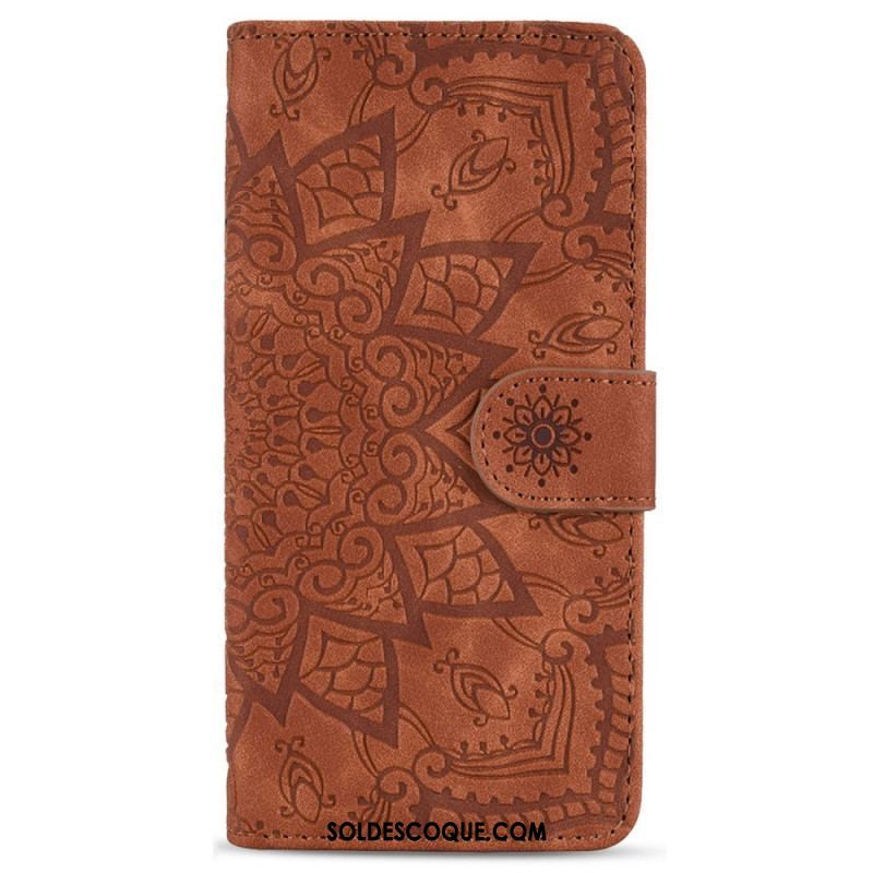 Housse Samsung Galaxy S23 5G Mandala Stylé à Lanière