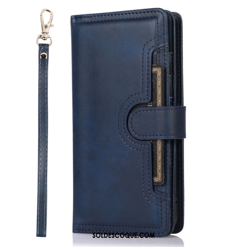 Housse Samsung Galaxy S23 5G Multi-Cartes et  Pochette Frontale