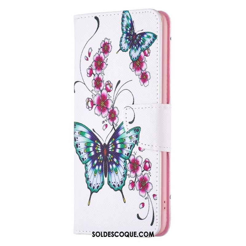 Housse Samsung Galaxy S23 5G Papillons Déclinés