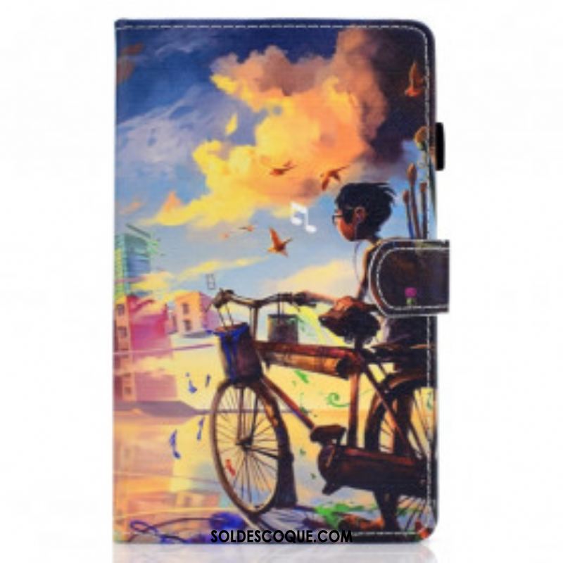 Housse Samsung Galaxy Tab A7 (2020) Vélo Art