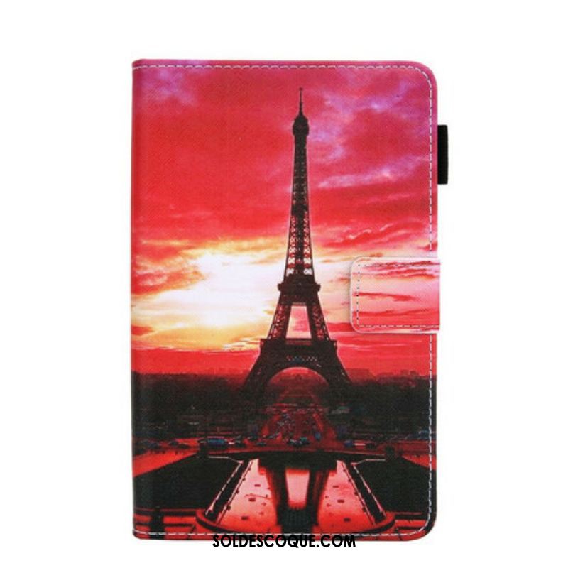 Housse Samsung Galaxy Tab A7 Lite Sunset Tour Eiffel