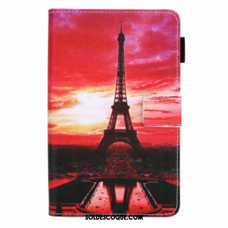 Housse Samsung Galaxy Tab A8 (2021) Sunset Tour Eiffel