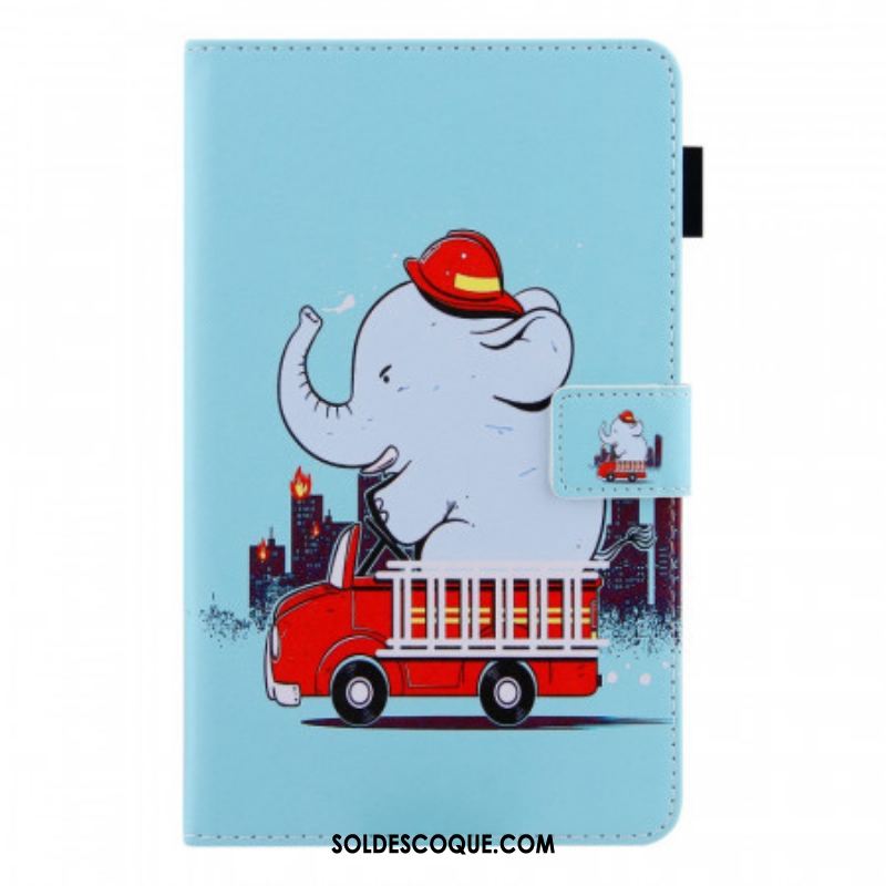 Housse Samsung Galaxy Tab A8 (2021) Éléphant Pompier