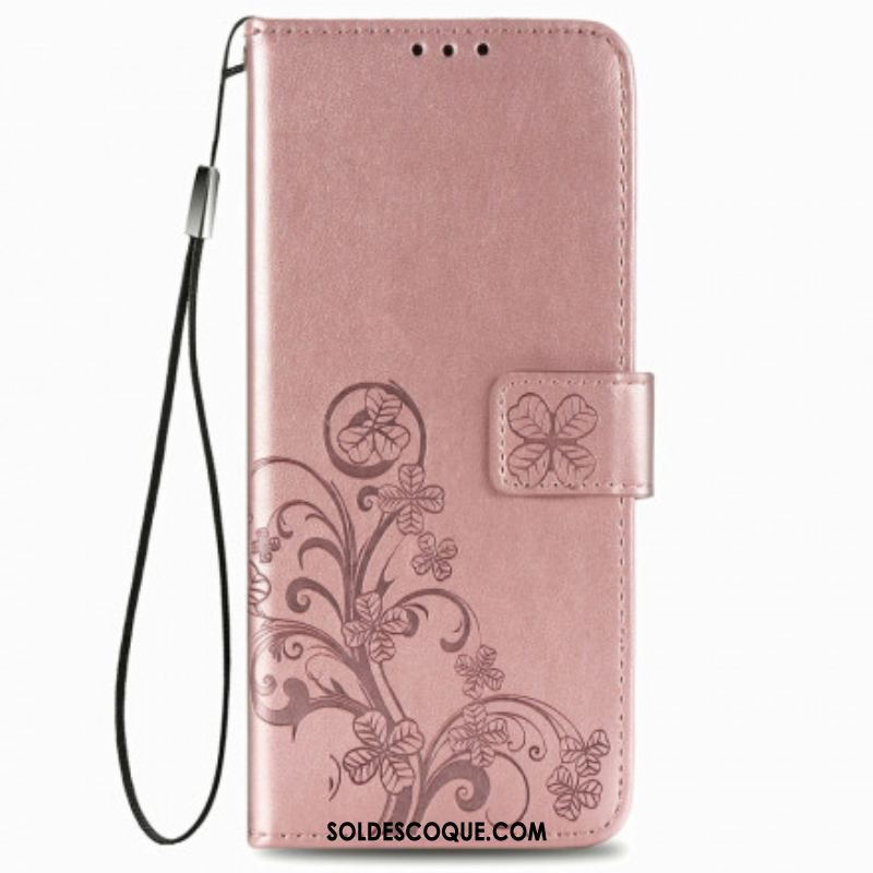 Housse Samsung Galaxy Z Fold 3 5G Fleurs Design avec Lanière