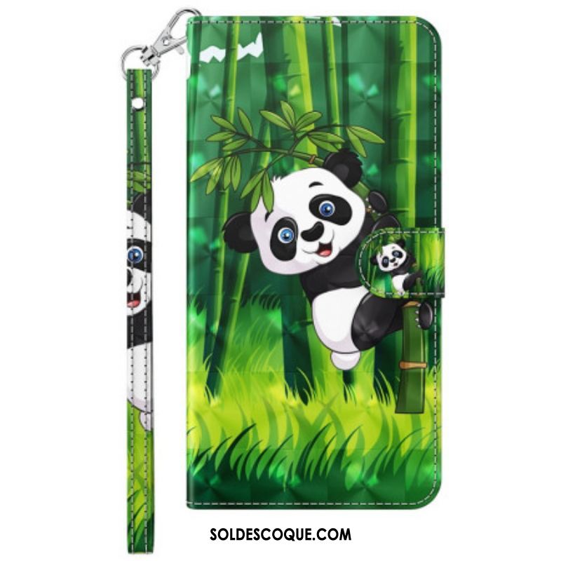 Housse Sony Xperia 5 IV Panda Bambou à Lanière