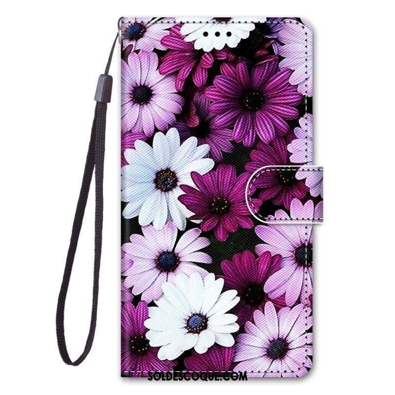 Housse Xiaomi 12 / 12X Jolies Fleurs avec Lanière