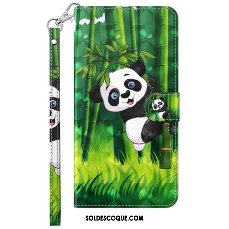 Housse Xiaomi 12 Lite Panda Bambou à Lanière